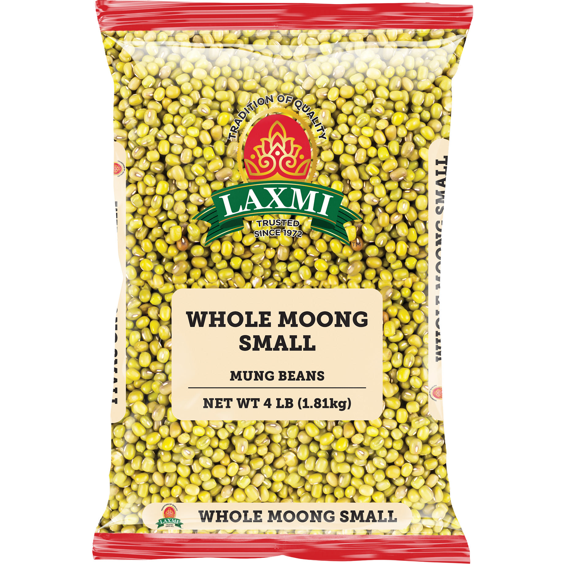 Buy Online Laxmi Whole Moong (Bold) - 4 LB | NJ USA